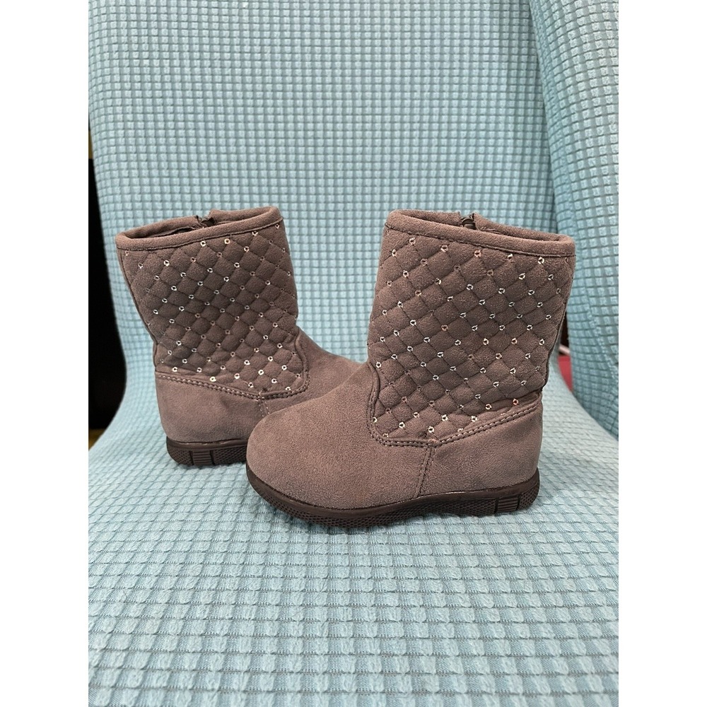 Jumbo COCO Gray Kids Sequin Boots Size Toddler 3